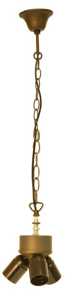 Závěsné svítidlo Tiffany bez stínidla - 130 cm 3x E27 / Max 60W - Clayre & Eef