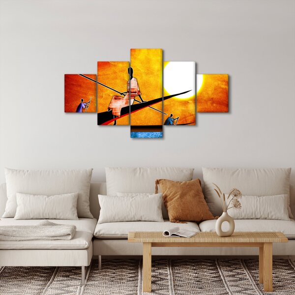 Obraz dobové starověké malby (125x70 cm)
