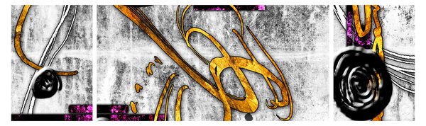 Obraz abstrakce (170x50 cm)