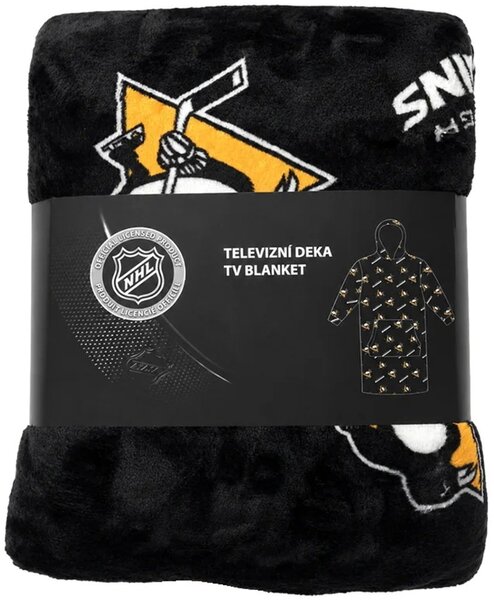 Mikinová televizní deka NHL Pittsburgh Penguins - vel. XL