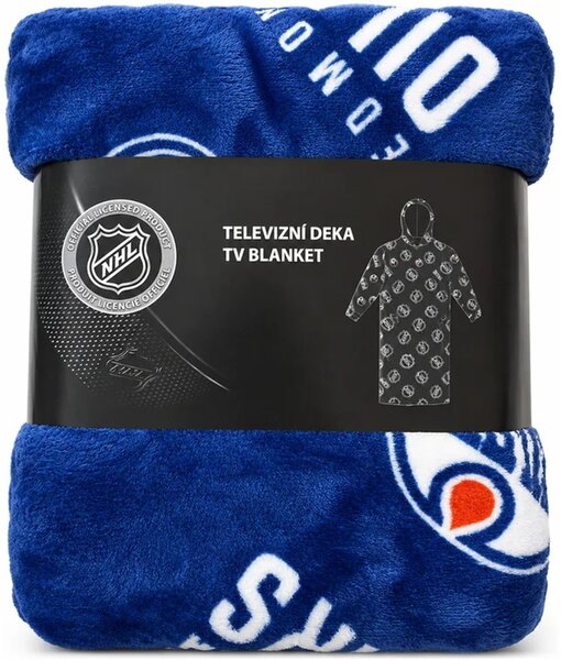 Mikinová televizní deka NHL Edmonton Oilers - vel. M