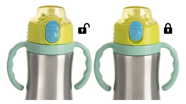 Zelená nerezová dětská lahev 330 ml – Orion