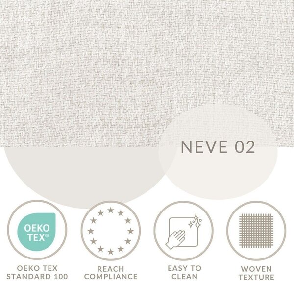 Krémová čalouněná dvoulůžková postel s úložným prostorem s roštem 200x200 cm Solvo – Maison de Rêve