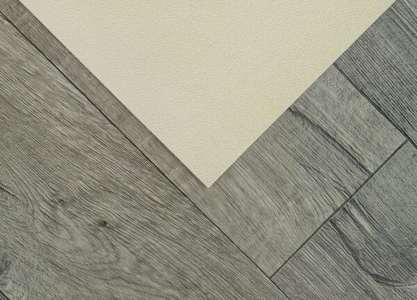 Breno PVC MAXIMA EKO Hunter Oak 094 (638-12) – šedé dřevo, šíře 400 cm