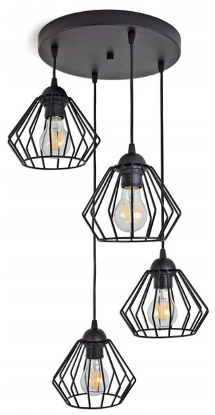 ZÁVĚSNÉ STROPNÍ SVÍTIDLO LUSTR BRILIANT LED 724-E4