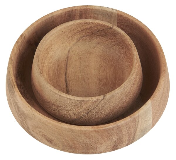 Dřevěná miska Acacia Wood – set 2 ks
