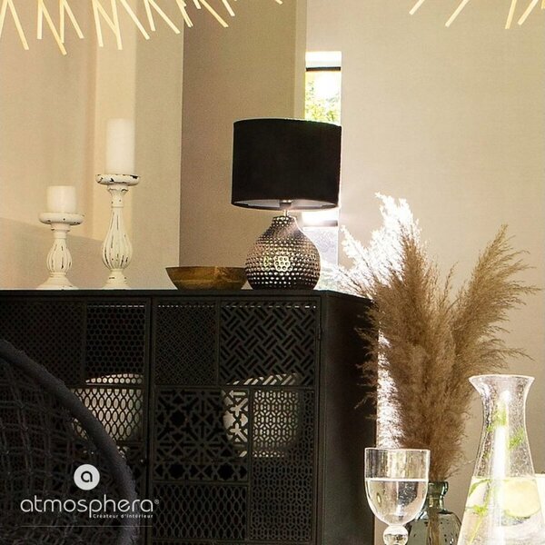 Stolní lampa Atmosphera Černá stolní lampa 40 W