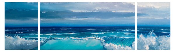 Obraz - Mořské vlny (170x50 cm)