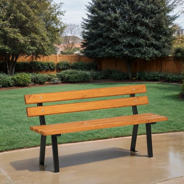 Venkovní lavička WOODY s opěradlem 1+1 ZDARMA, 1500 mm, limba
