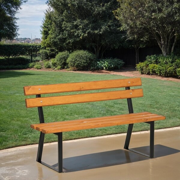 Parková lavička STANDARD s opěradlem 1+1 ZDARMA, 1500 mm, limba