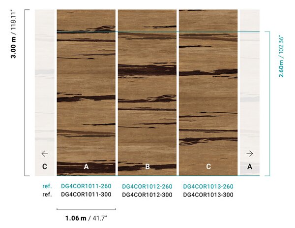 Vliesová fototapeta na zeď, Korek, DG4COR1012-260, Wall Designs IV, Khroma by Masureel