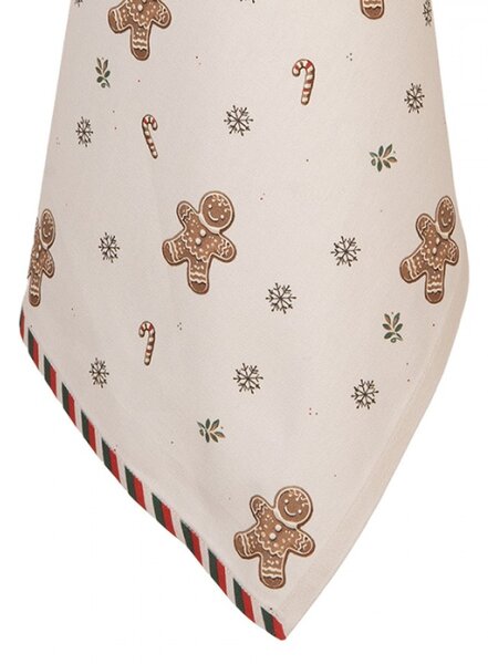Béžová bavlněná utěrka s vánočními perníčky Classic Gingerbread Magic – 50x70 cm