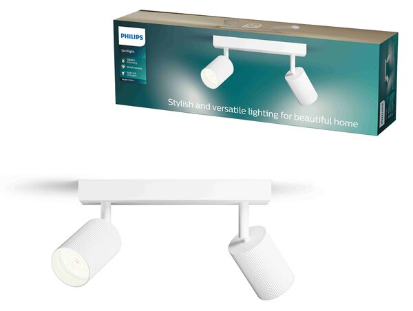 Wyatt LED bodové svítidlo 2x5W, AC 220–240, bílá