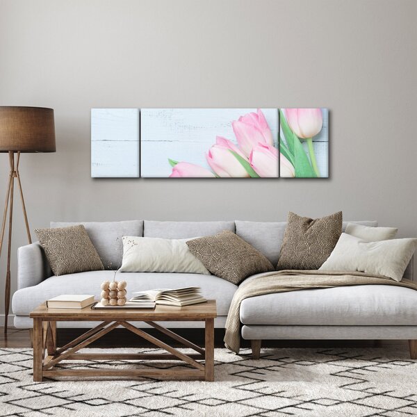Obraz - Kytice tulipánů (170x50 cm)