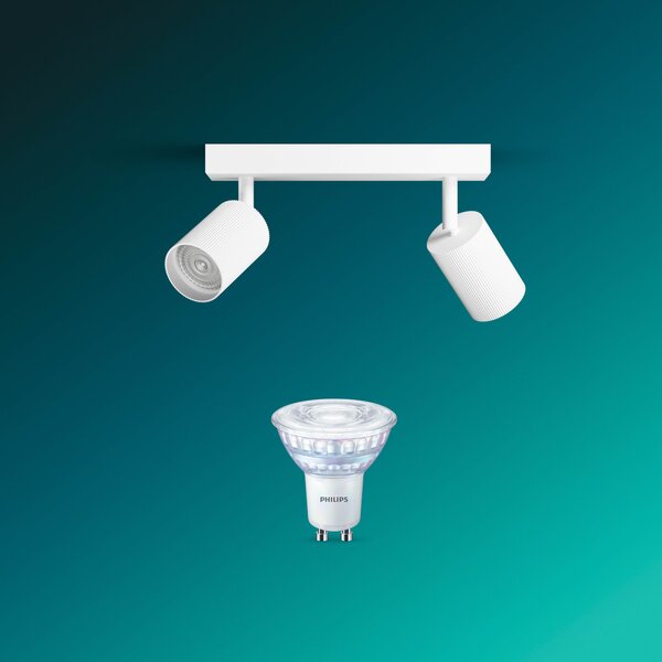 Wyatt LED bodové svítidlo 2x5W, AC 220–240, bílá