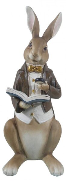 Figurka králíčka s knížkou – 15x13x40 cm
