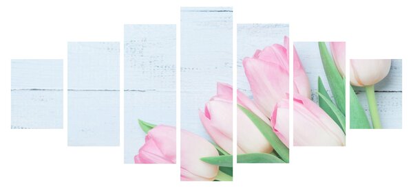Obraz - Kytice tulipánů (210x100 cm)
