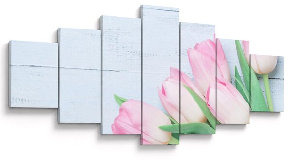 Obraz - Kytice tulipánů (210x100 cm)