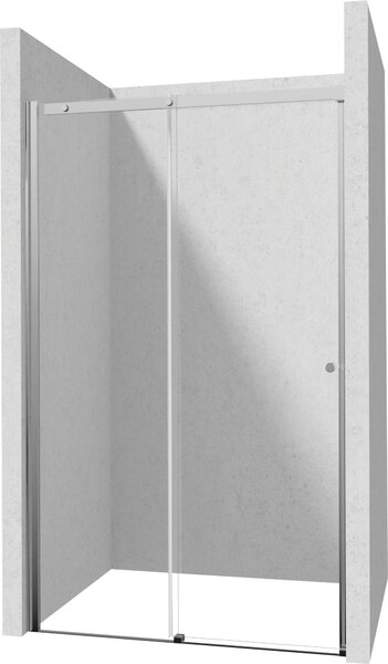 Deante Kerria Plus, posuvné sprchové dveře 100x200 cm, 6mm čiré sklo, chromový profil, DEA-KTSP010P