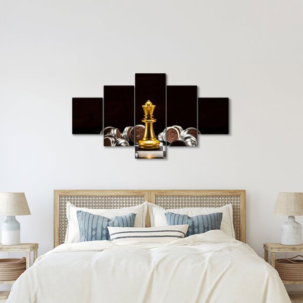 Obraz - Šachové figurky (125x70 cm)