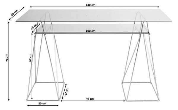 Kare designové konferenční stoly Polar (135 x 65 cm)