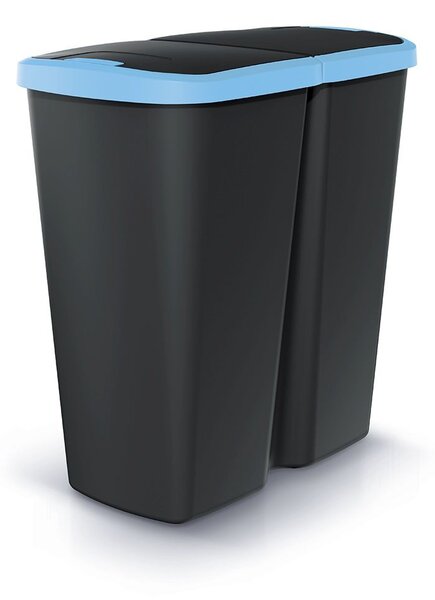 Prosperplast Odpadkový koš COMPLEX DUO černý, varianta 45 l