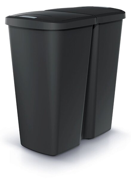 Prosperplast Odpadkový koš COMPACTO DUA 45 L černý