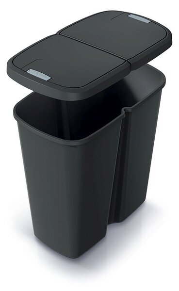 Prosperplast Odpadkový koš COMPACTO DUA 45 L černý
