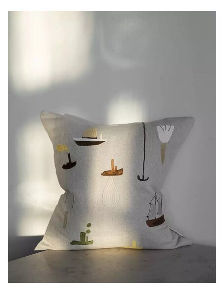 Vyšívaný povlak na polštář Sail With Me 50x50 cm Fine Little Day