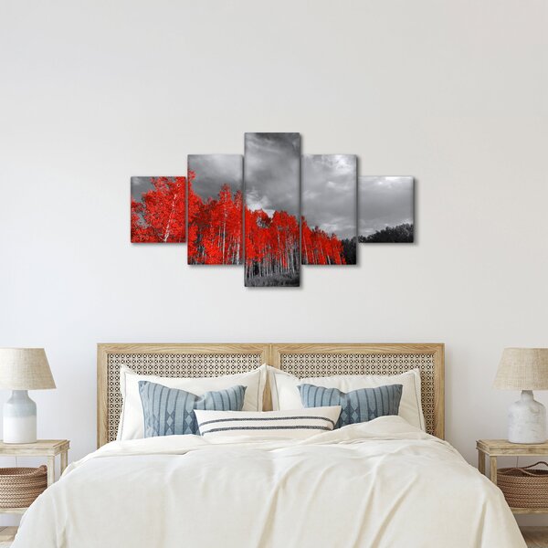 Obraz - Stromy v barvě podzimu (125x70 cm)