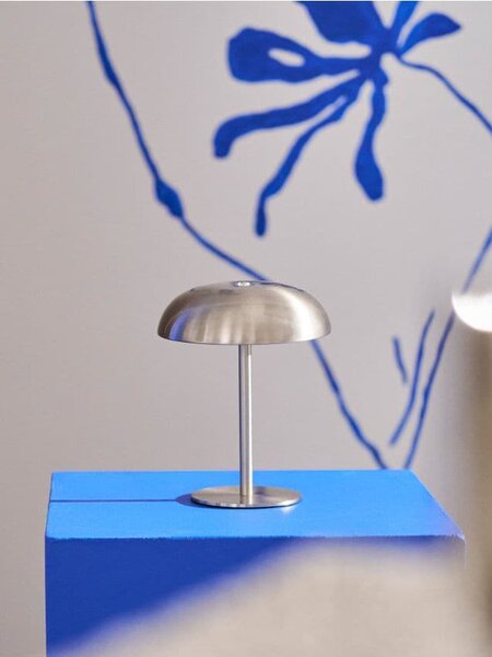 Sinsay - LED stolní lampa z kovu - sříbrná