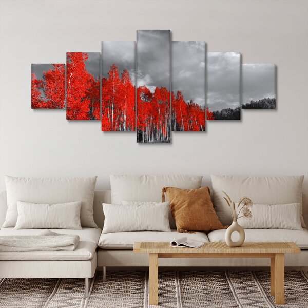 Obraz - Stromy v barvě podzimu (210x100 cm)