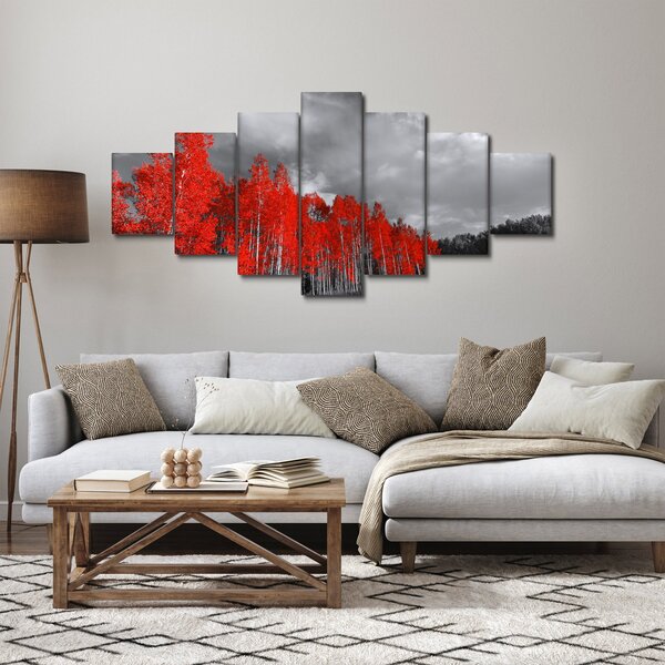 Obraz - Stromy v barvě podzimu (210x100 cm)