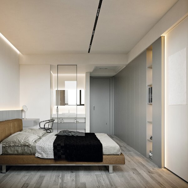 Mantra 8992 Magneto 48V, černý lineární modul LED 12W 2700K 50°, TRIAC, délka 25cm
