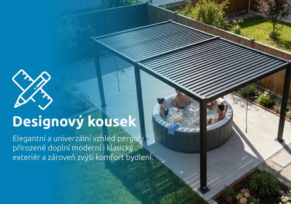 Marimex Bioklimatická pergola 3x4 m 11640722