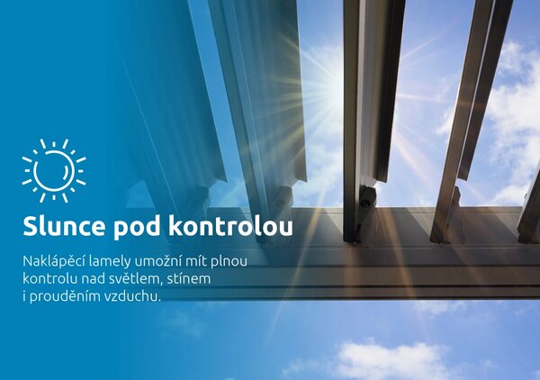 Marimex Bioklimatická pergola 3x4 m 11640722