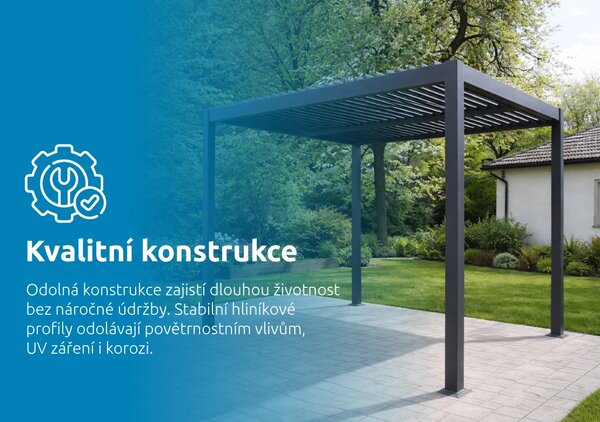 Marimex Bioklimatická pergola 3x4 m 11640722
