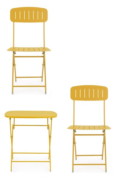 Set zahradního nábytku Ivy žlutý