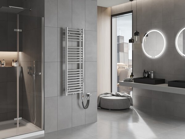 Mexen Hades, elektrické topné těleso 1200 x 400 mm, 600 W, chromová, W104-1200-400-2600-01
