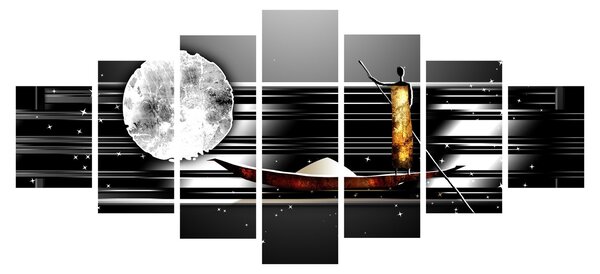 Obraz starověké dobové malby (210x100 cm)