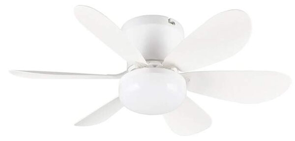 Trio Leuchten R67462131 LUND - Stropní LED bílý ventilátor s dálkovým ovladačem, LED 8W, 2700-6500K, Ø 53cm (LED stropní ventilátor stmívatelný ovladačem s možností změny barvy světla)