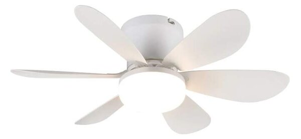 Trio Leuchten R67462131 LUND - Stropní LED bílý ventilátor s dálkovým ovladačem, LED 8W, 2700-6500K, Ø 53cm (LED stropní ventilátor stmívatelný ovladačem s možností změny barvy světla)