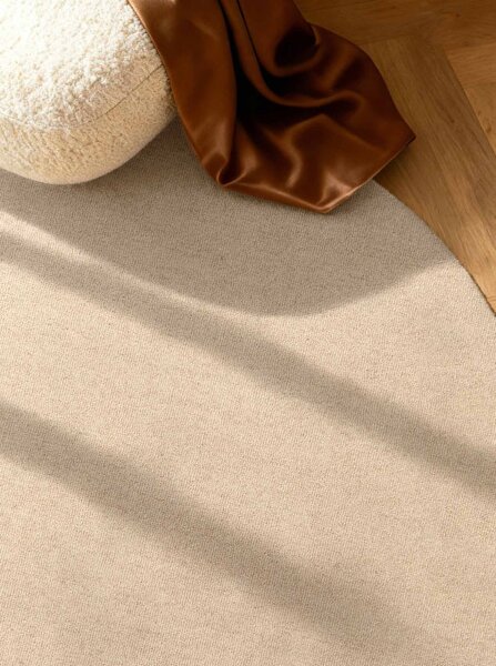Koberec Elle Decoration Puristic Knots světle béžový kruh