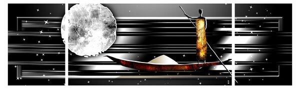 Obraz starověké dobové malby (170x50 cm)