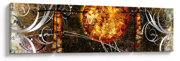 Obraz starověké dobové malby (170x50 cm)
