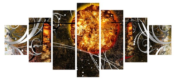Obraz starověké dobové malby (210x100 cm)