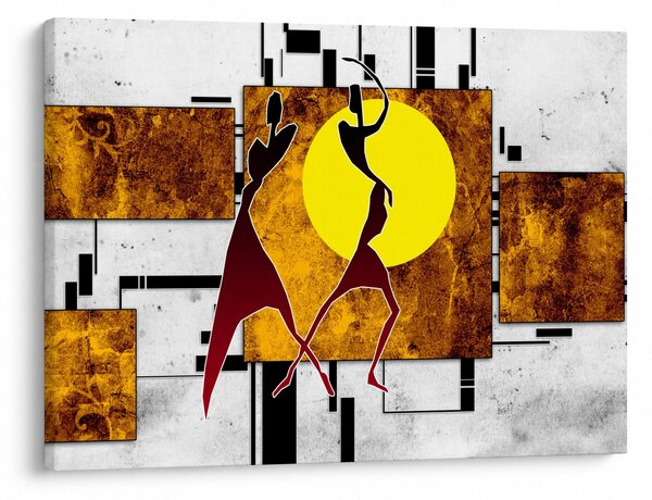 Obraz starověké dobové malby (70x50 cm)
