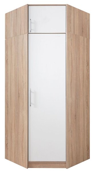 SMART sb | sestava šatních skříní | 145x245 cm | sonoma/bílá