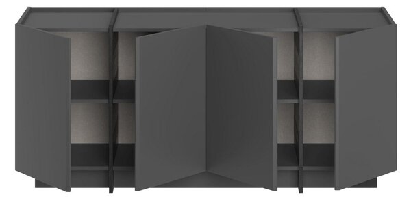 ASIR Skříňka DORMA antracit, černá