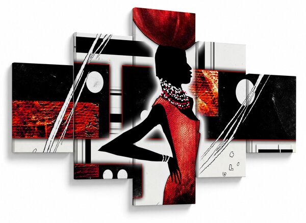 Obraz malby starověké dámy (125x70 cm)